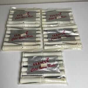 VTG Lot of 5 Dozen Burmax Cold Wave Perm Rods 2.5" White